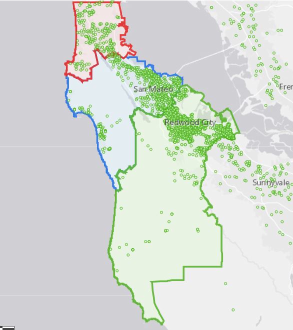 CAN Countywide student map Fall 2021