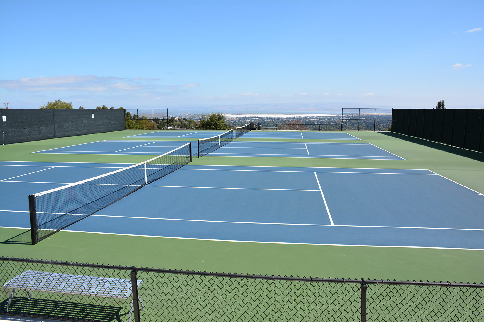 tennis courts